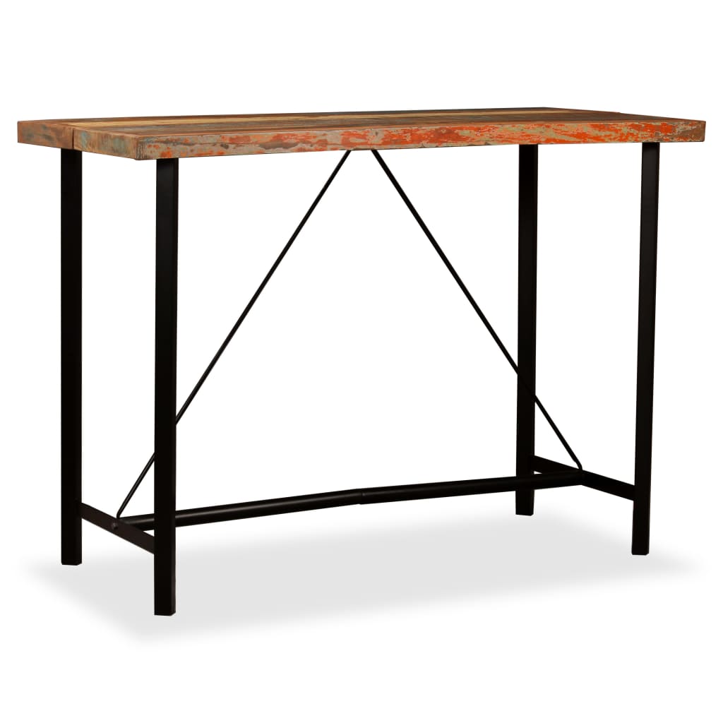 Table de bar Bois massif de récupération 150 x 70 x 107 cm - XIOS