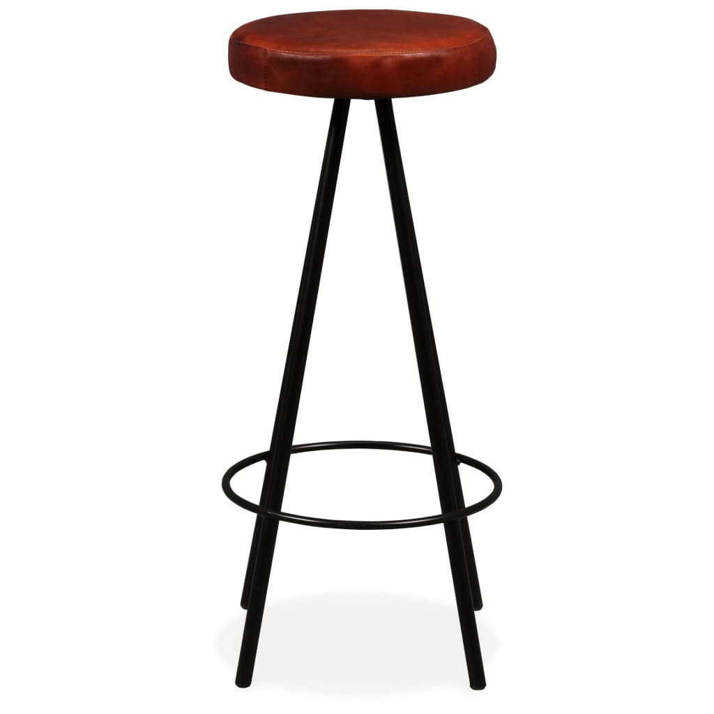 Tabourets de bar lot de 2 cuir véritable - XIOS