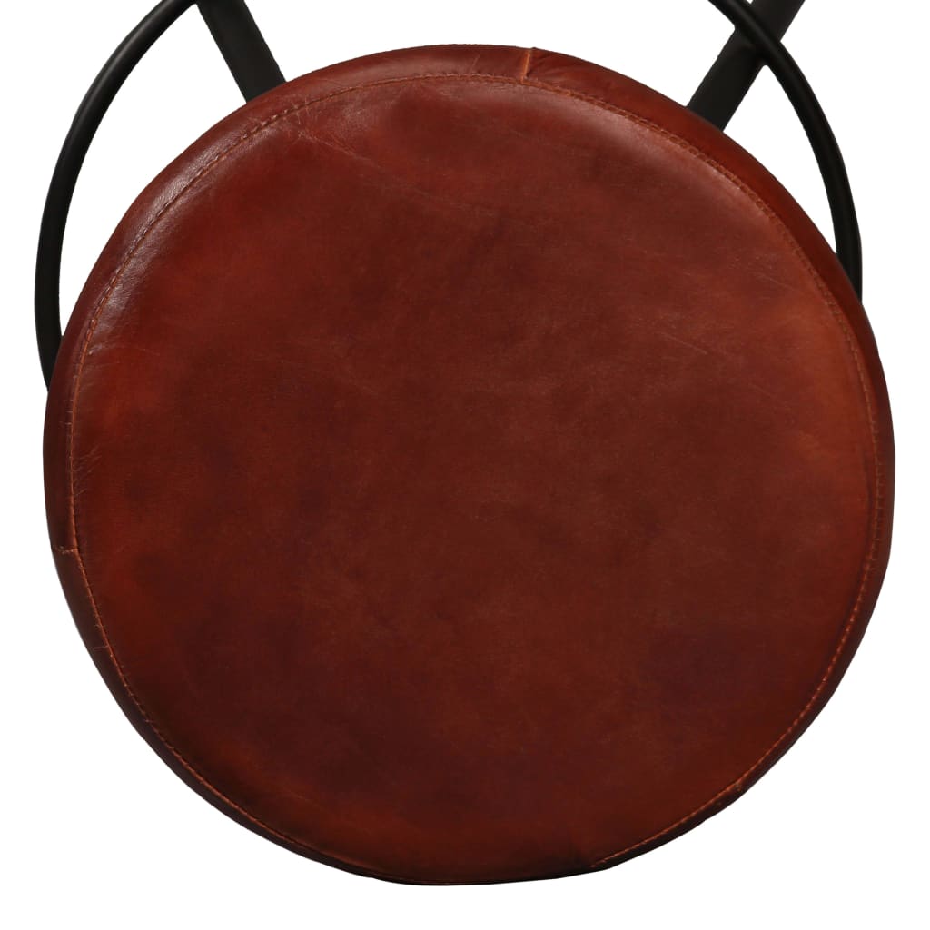 Tabourets de bar lot de 2 cuir véritable - XIOS