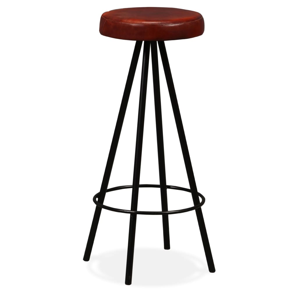 Tabourets de bar lot de 4 cuir véritable - XIOS