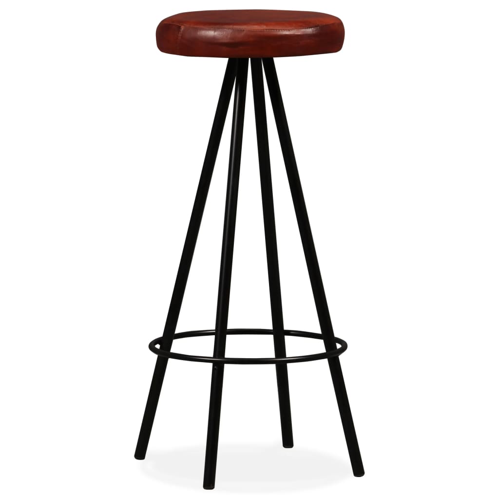Tabourets de bar lot de 4 cuir véritable - XIOS