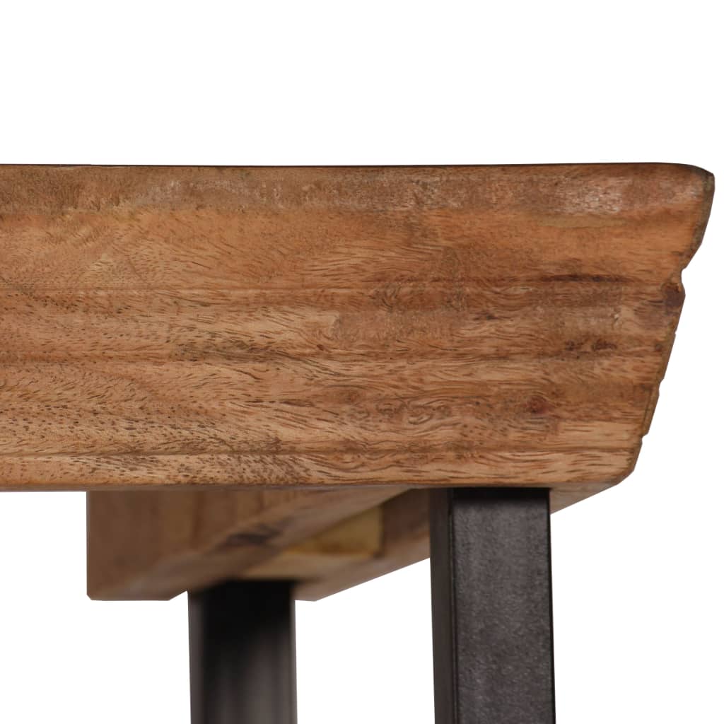 Buffet avec étagères en bois de manguier massif 65x30x180 cm - XIOS