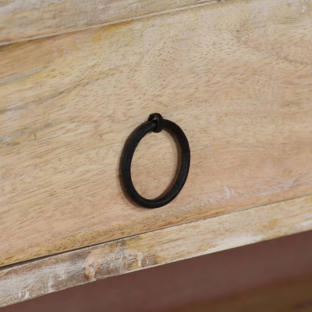 Bureau Bois de manguier massif et acier 110 x 50 x 96 cm