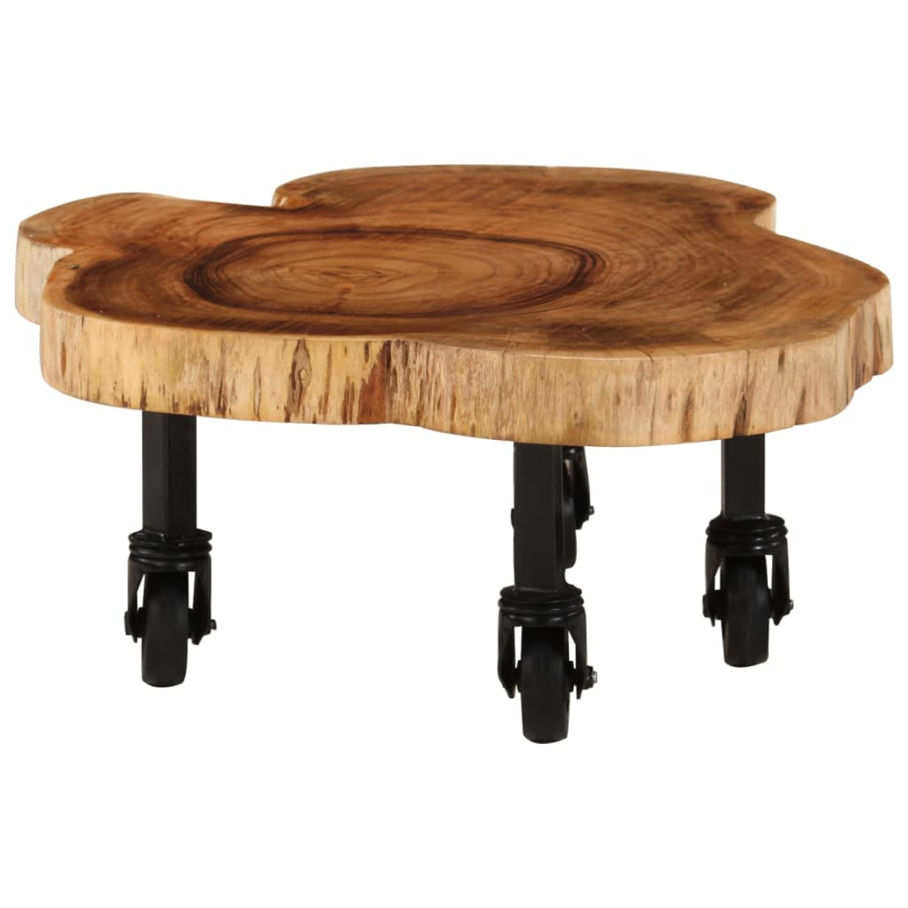 Table basse bois d'acacia massif 60x55x25 cm - XIOS