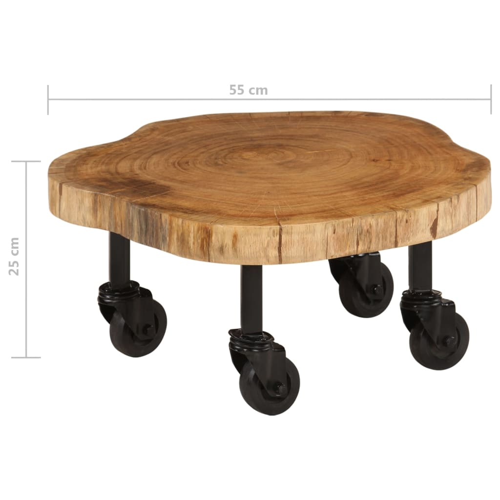 Table basse bois d'acacia massif 60x55x25 cm - XIOS
