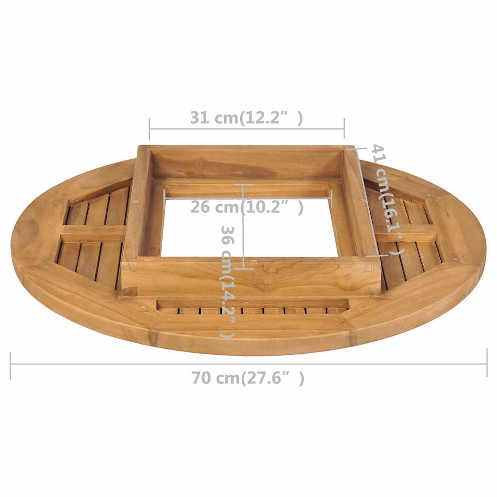 Dessus de table de bière Teck 70 cm - XIOS