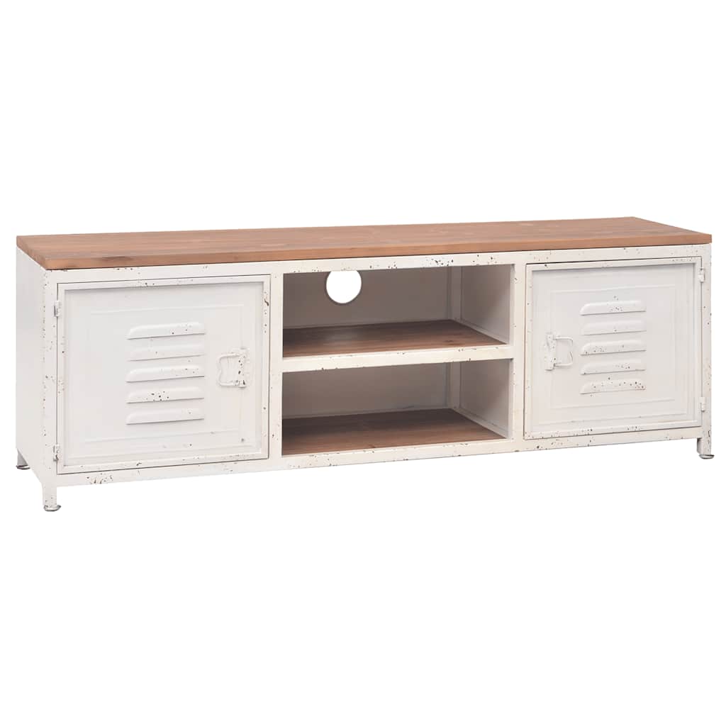 Meuble TV 120x30x40 cm Blanc - XIOS