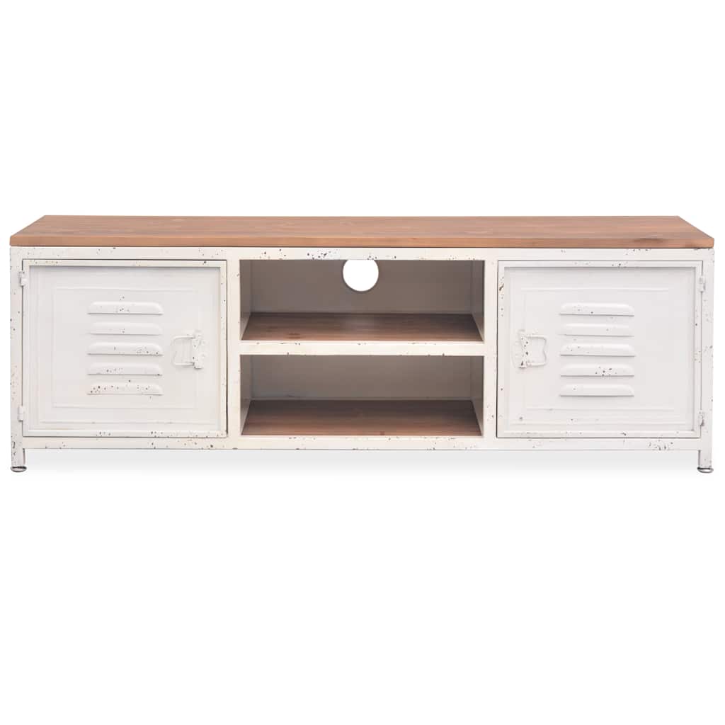 Meuble TV 120x30x40 cm Blanc - XIOS
