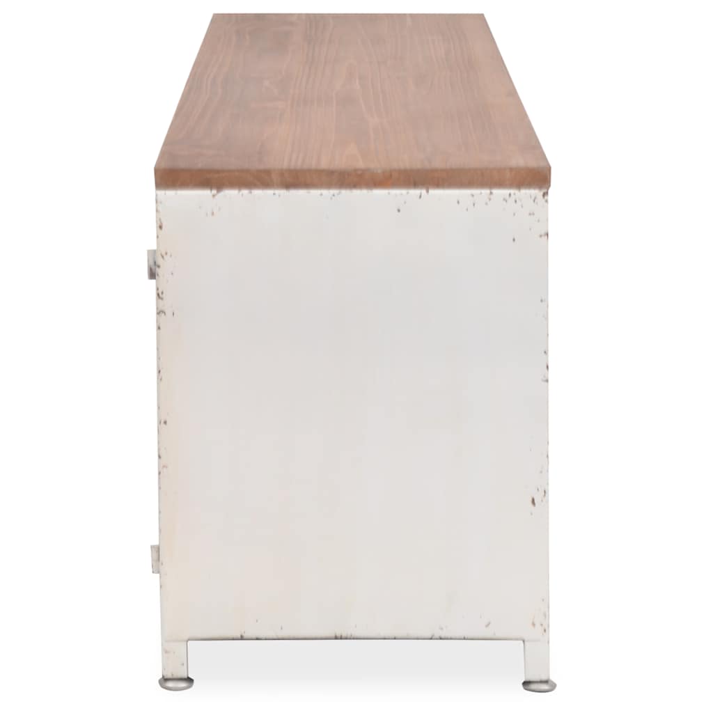 Meuble TV 120x30x40 cm Blanc - XIOS