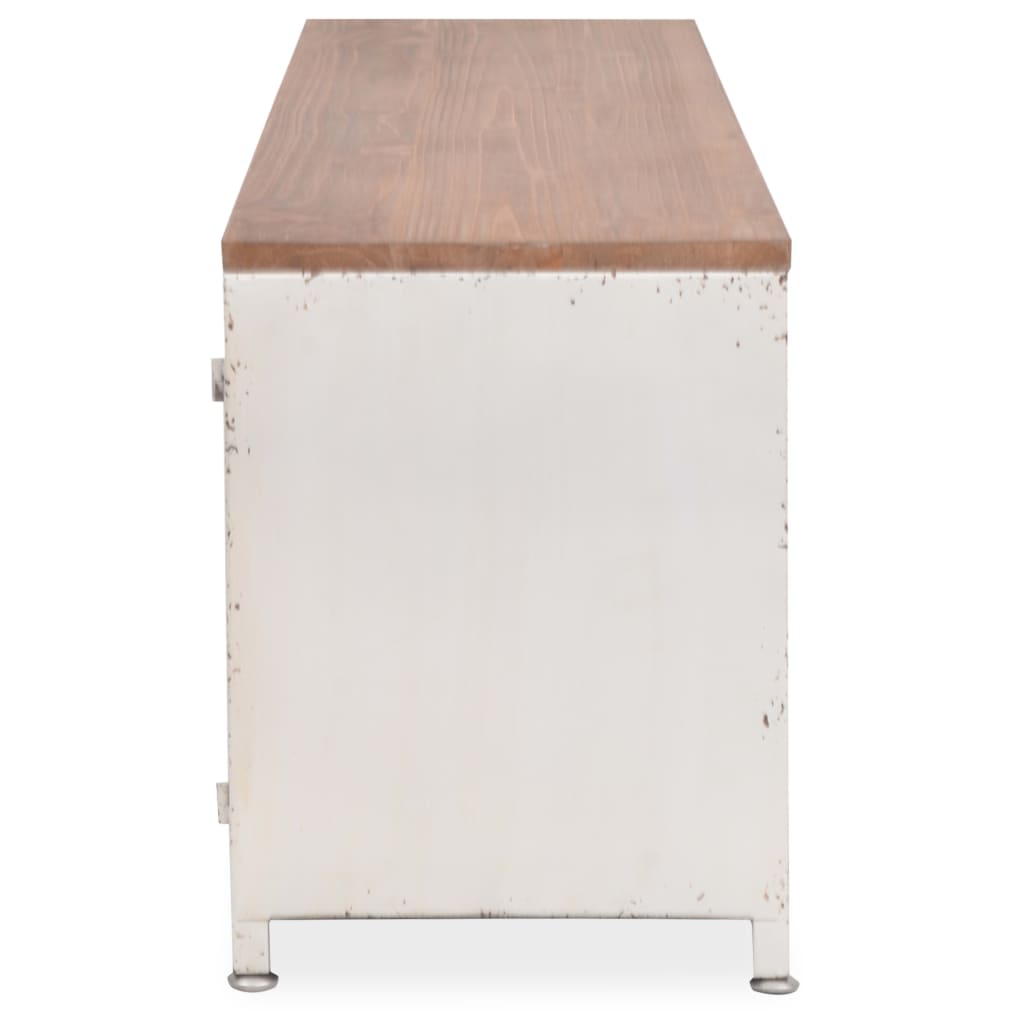 Meuble TV 120x30x40 cm Blanc - XIOS