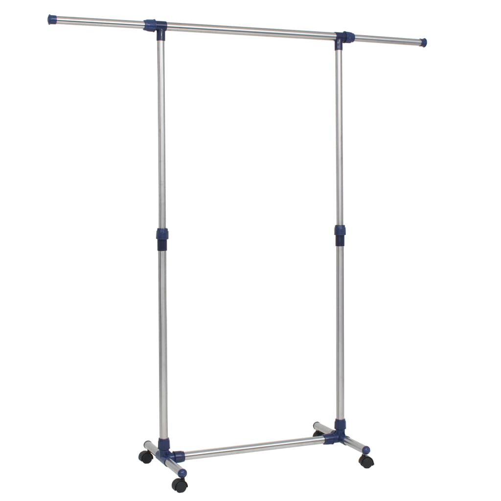 Porte-vêtements réglable Acier inoxydable 165x44x150 cm Argenté - XIOS