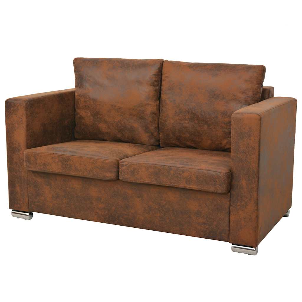 Ensemble de canapés 2 pcs cuir daim synthétique - XIOS