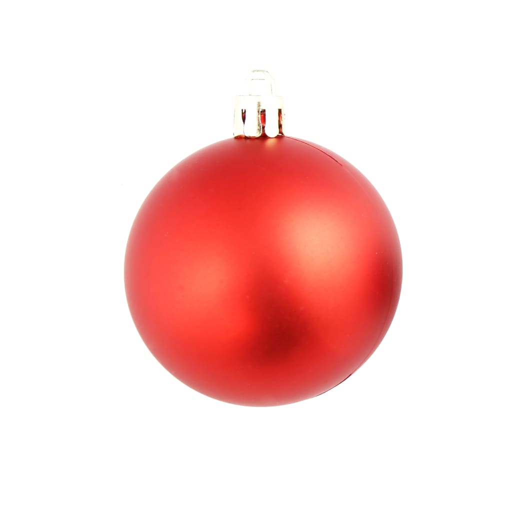 Ensemble de boules de Noël 100 pcs 3/4/6 cm Rouge - XIOS