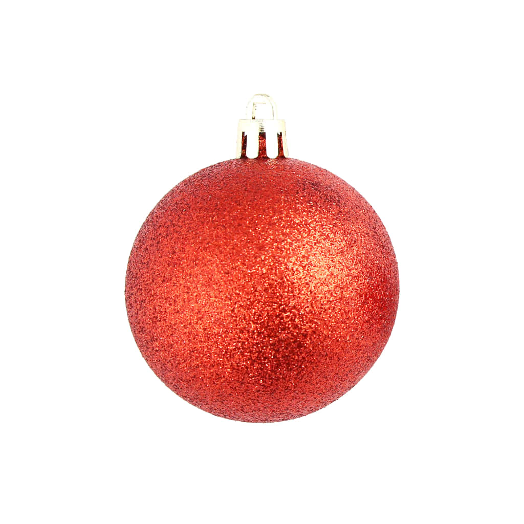 Ensemble de boules de Noël 100 pcs 3/4/6 cm Rouge - XIOS