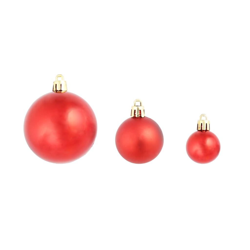 Boules de Noël 100 pcs Rouge/Doré/Vert - XIOS
