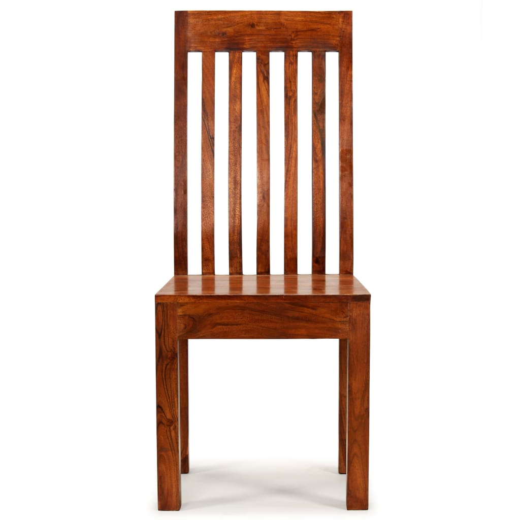 Chaise à manger lot de 2 Bois avec finition miel Moderne - XIOS