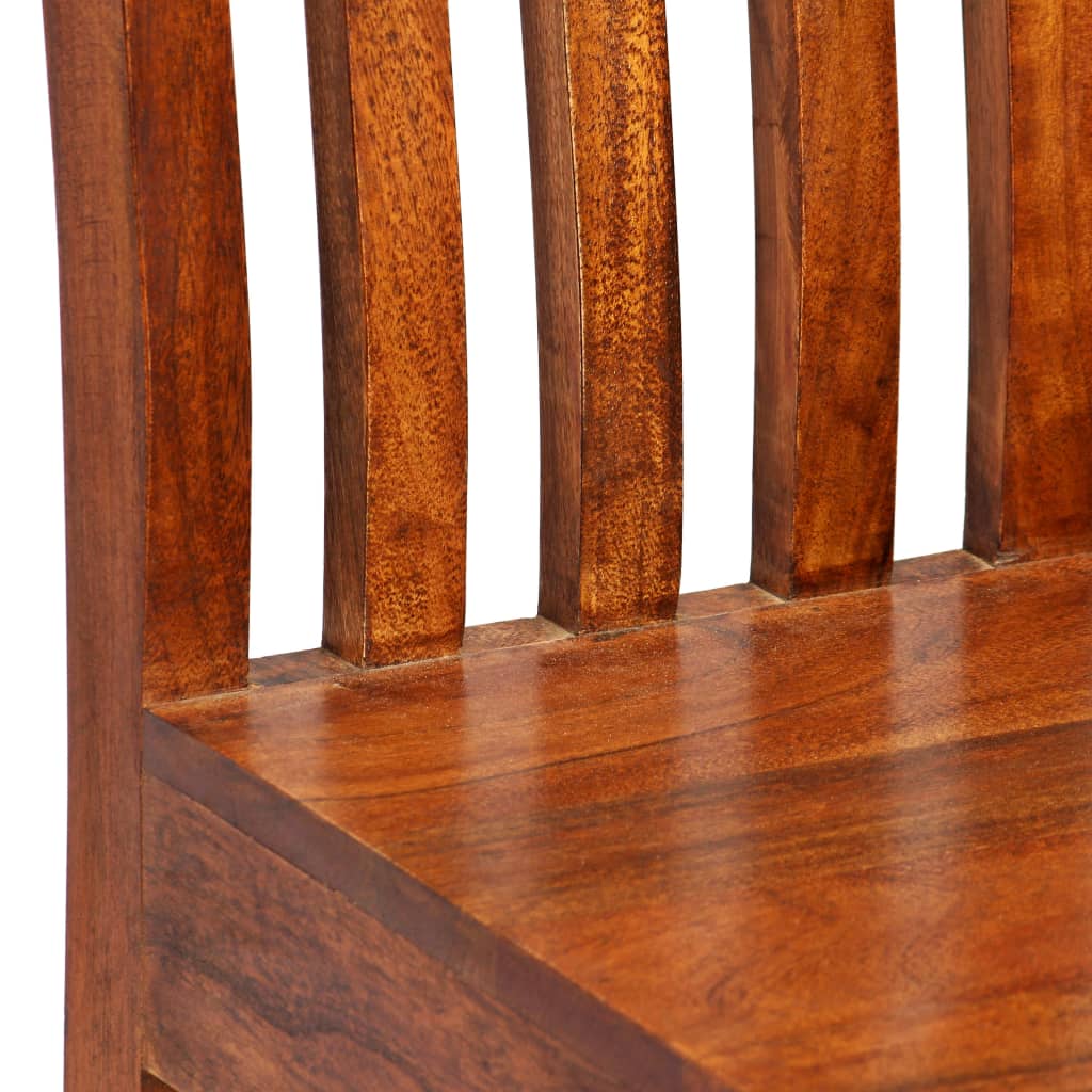 Chaise à manger lot de 2 Bois avec finition miel Moderne - XIOS