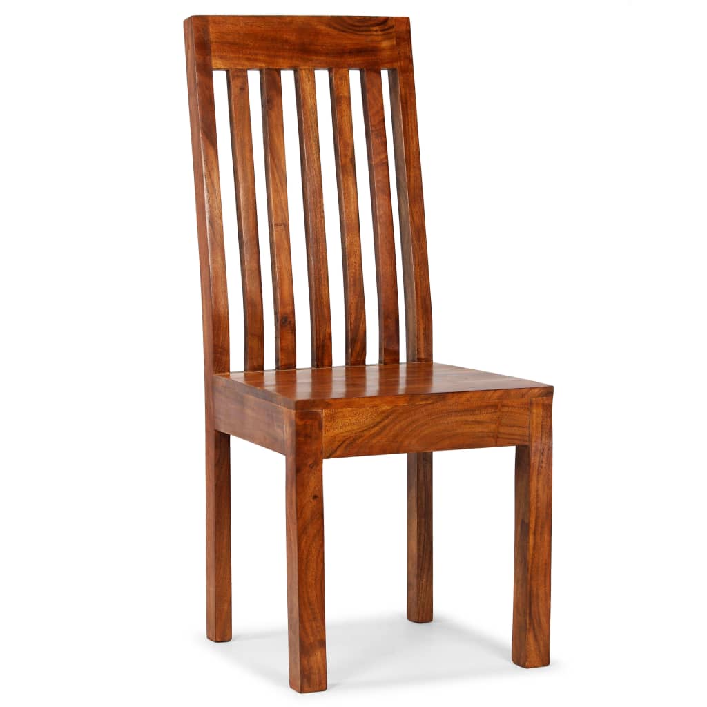 Chaise à manger lot de 2 Bois avec finition miel Moderne - XIOS
