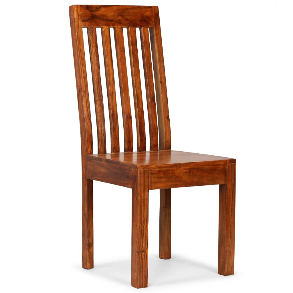 Chaise à manger lot de 2 Bois avec finition miel Moderne - XIOS