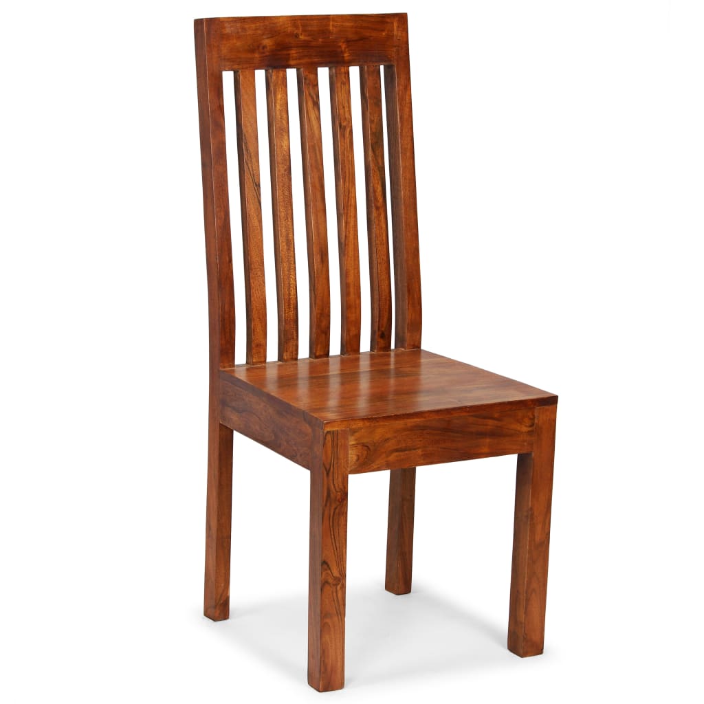 Chaise à manger lot de 2 Bois avec finition miel Moderne - XIOS