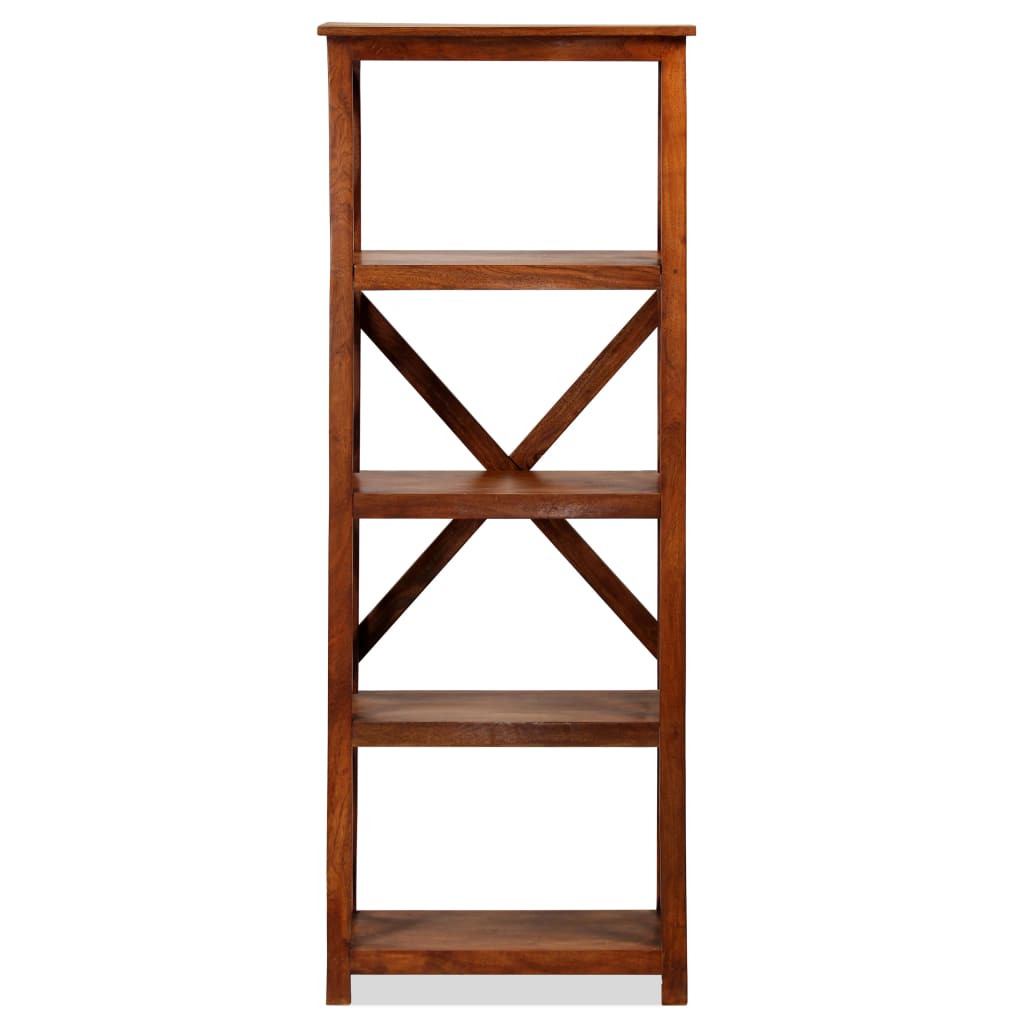 Bibliothèque Bois massif d'acacia et finition miel 60x30x160 cm - XIOS