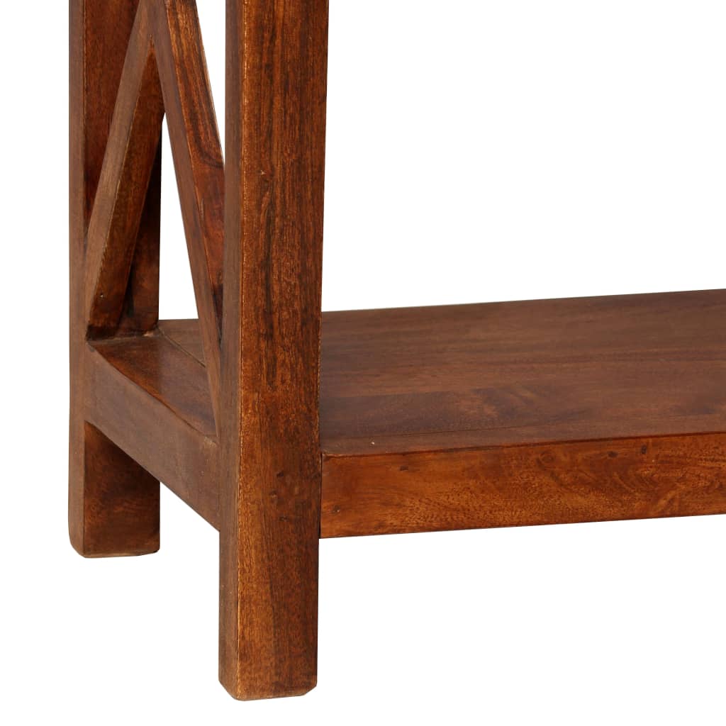 Bibliothèque Bois massif d'acacia et finition miel 60x30x160 cm - XIOS