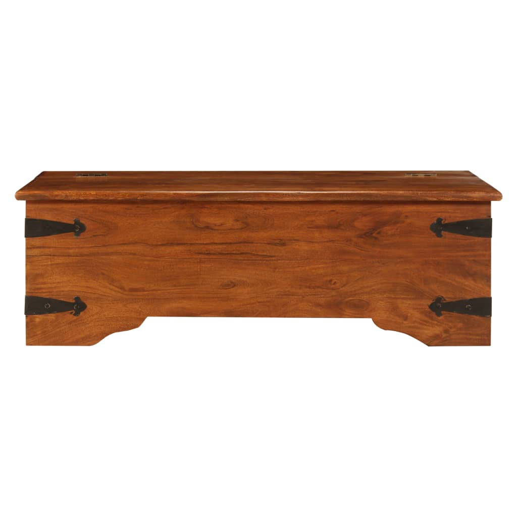Table basse Bois d'acacia solide avec finition miel 110x55x35cm - XIOS
