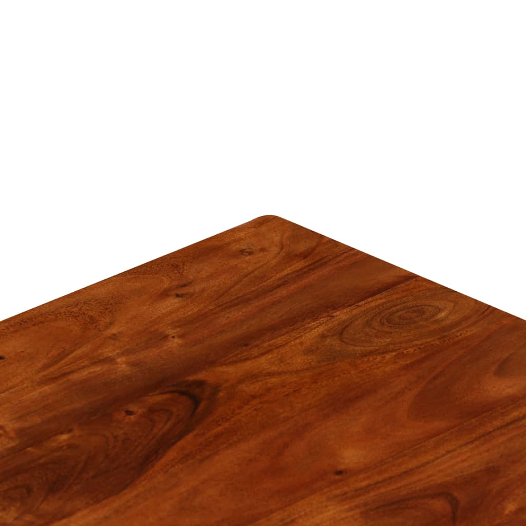 Table basse Bois d'acacia solide avec finition miel 100x50x30cm - XIOS