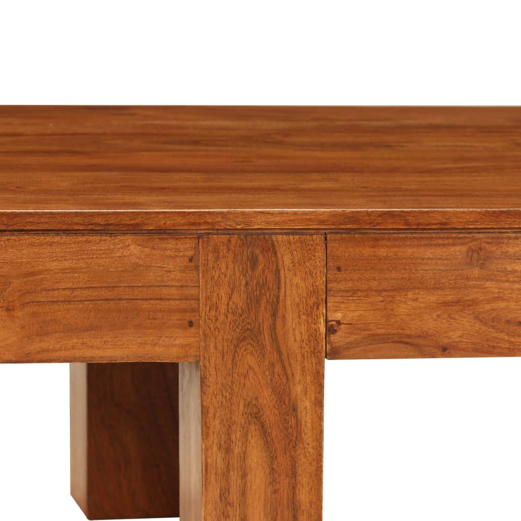 Table basse Bois d'acacia solide avec finition miel 100x50x30cm - XIOS