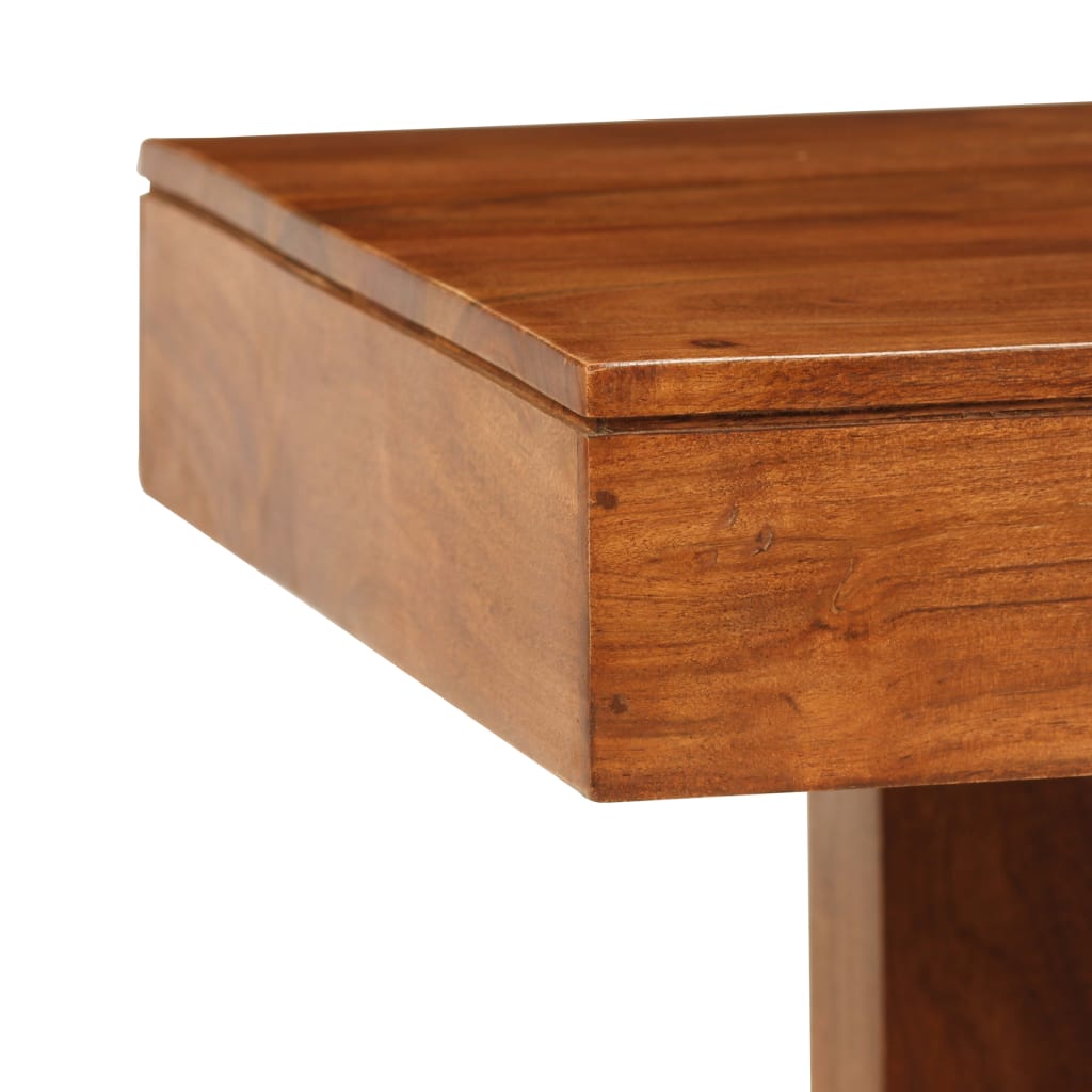 Table basse Bois d'acacia solide avec finition miel 100x50x30cm - XIOS