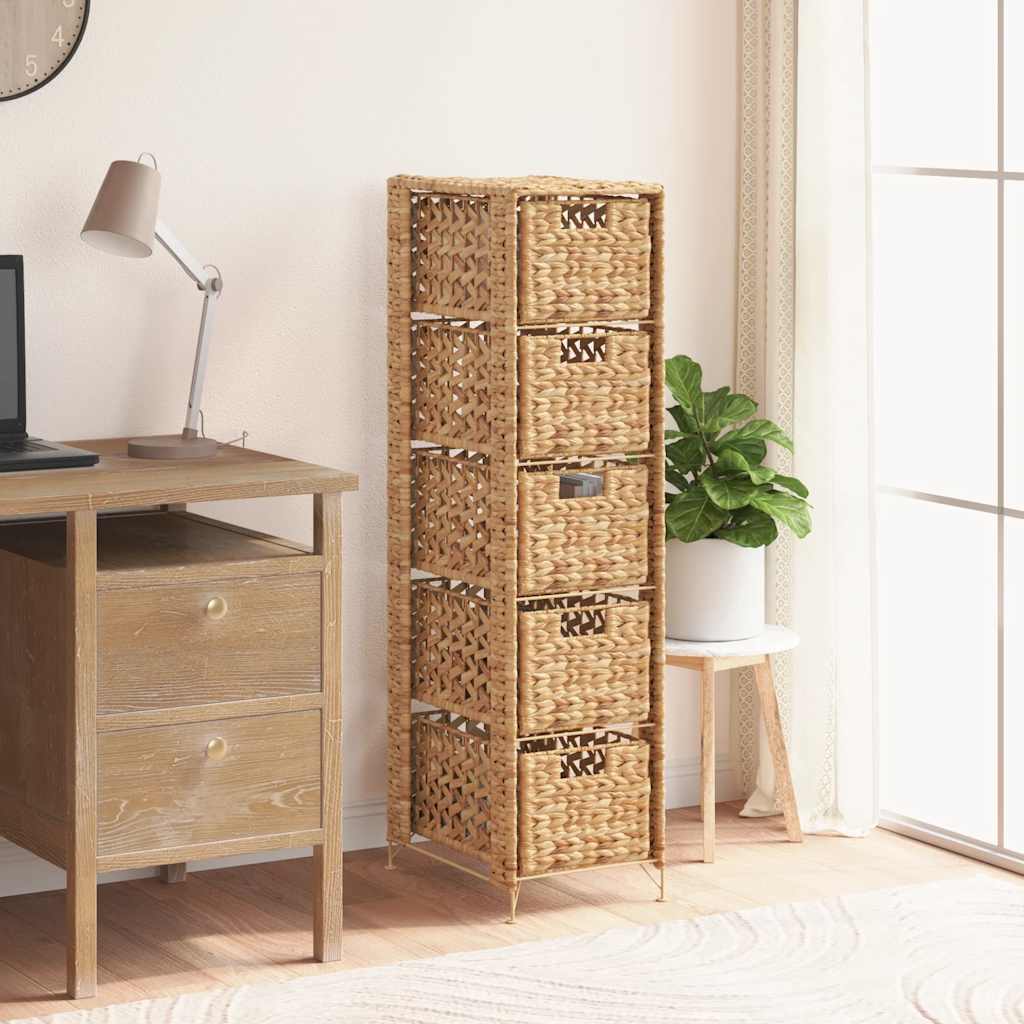 Unité de rangement avec 5 paniers 25,5x37x100 cm Jacinthe d'eau - XIOS