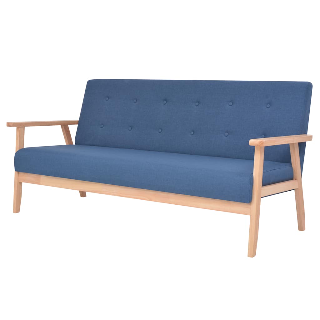 Ensemble de canapé 2 pcs Tissu bleu - XIOS