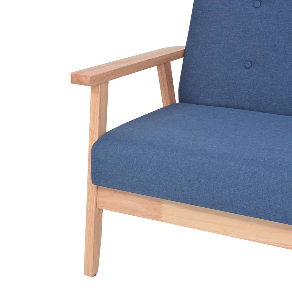 Ensemble de canapé 2 pcs Tissu bleu - XIOS