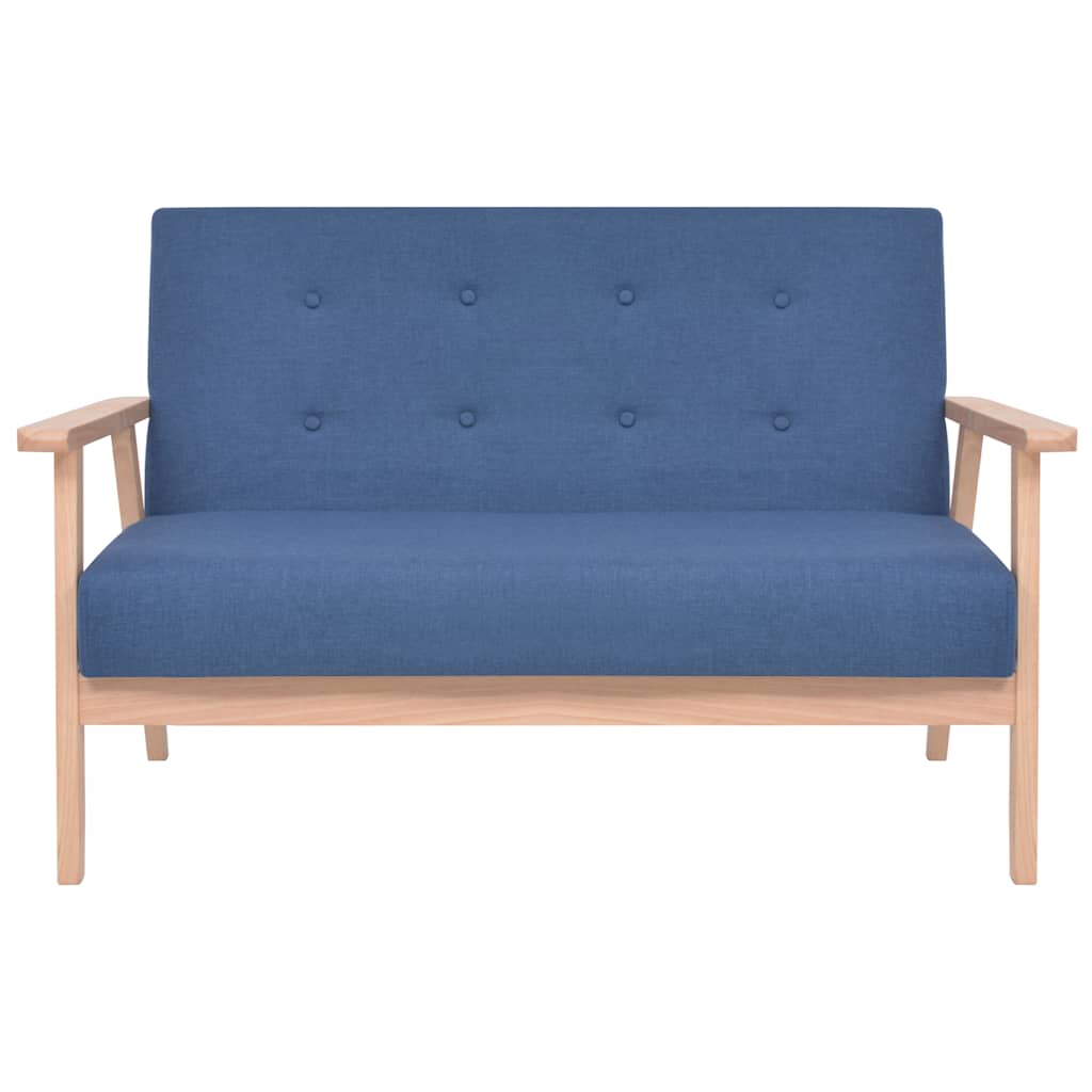 Ensemble de canapé 2 pcs Tissu bleu - XIOS