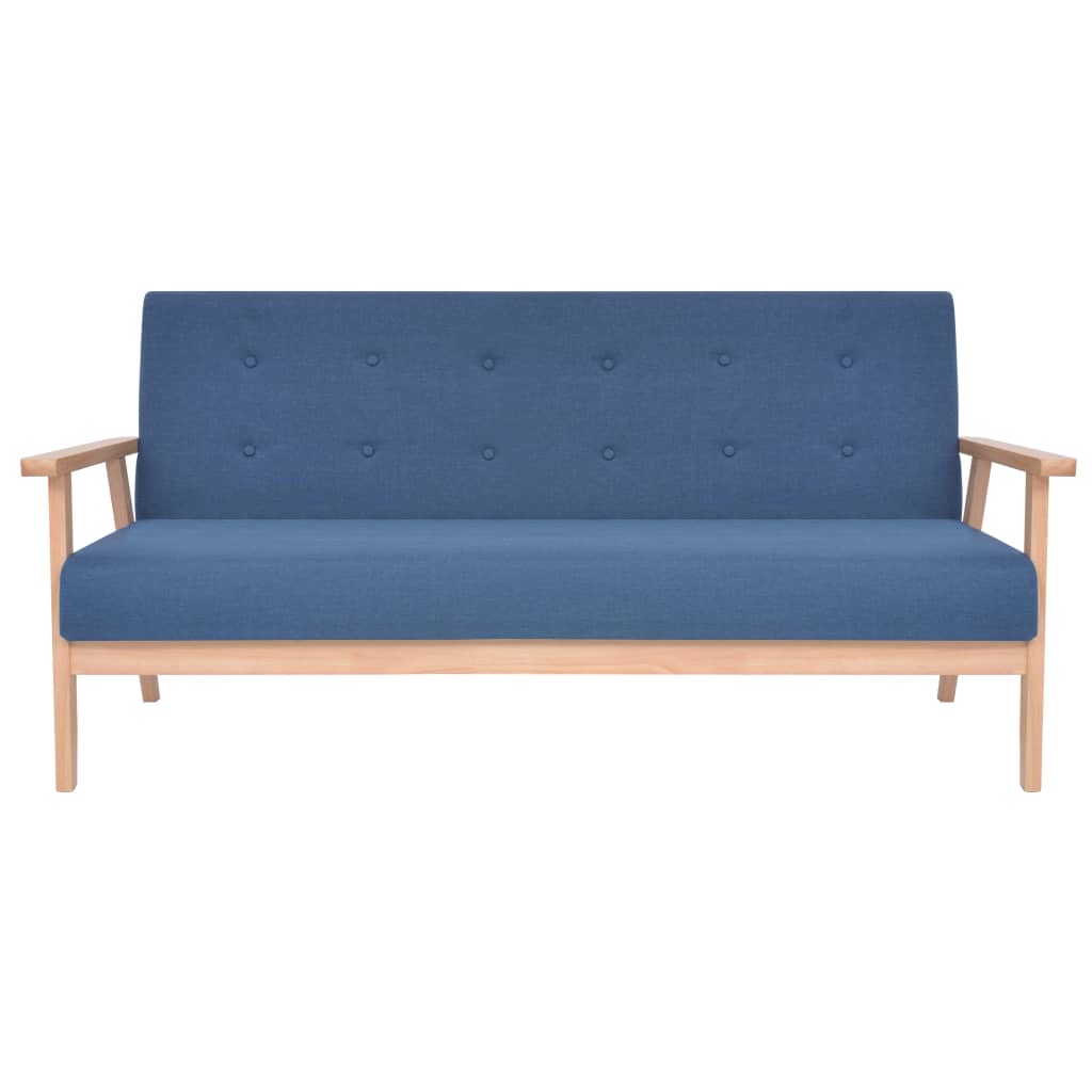 Ensemble de canapé 3 pcs Tissu bleu - XIOS