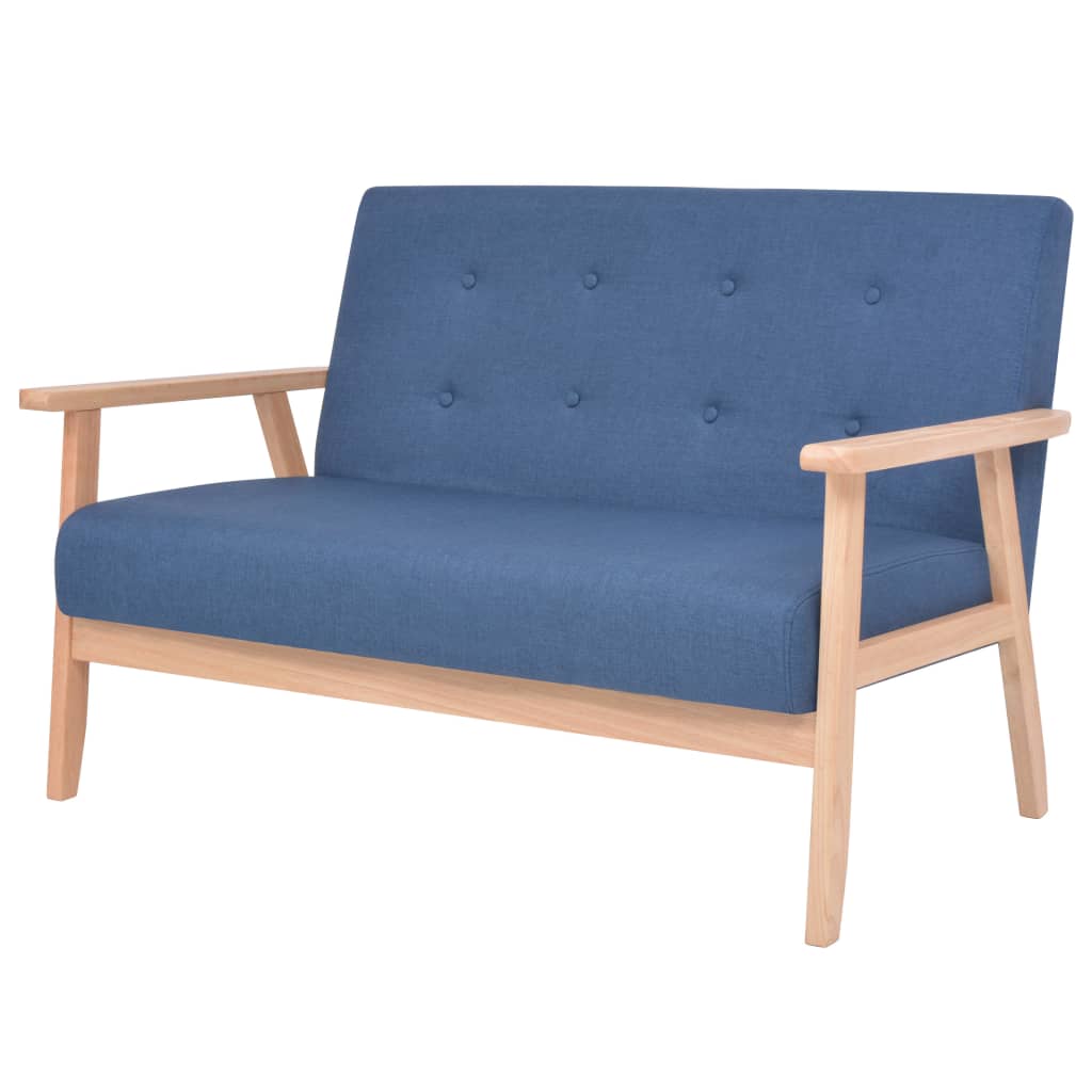 Ensemble de canapé 3 pcs Tissu bleu - XIOS