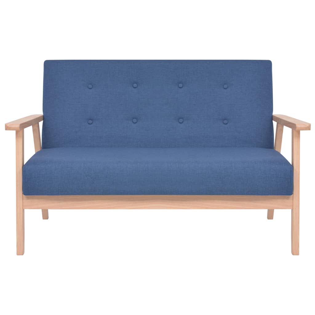 Ensemble de canapé 3 pcs Tissu bleu - XIOS