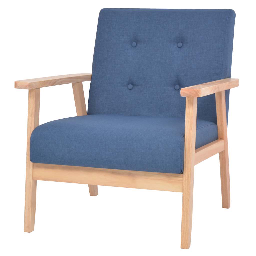Ensemble de canapé 3 pcs Tissu bleu - XIOS