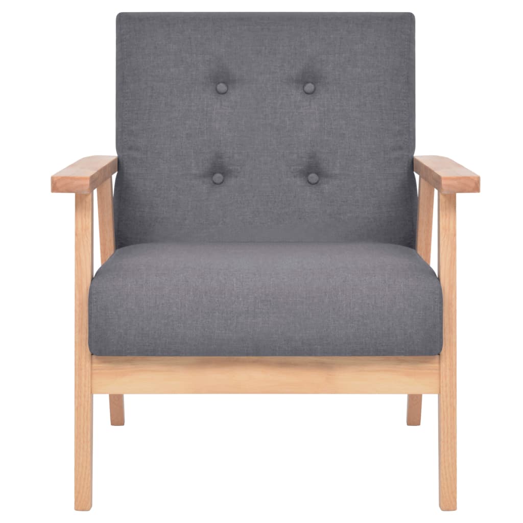 Ensemble de canapés 2 pcs Tissu Gris foncé - XIOS