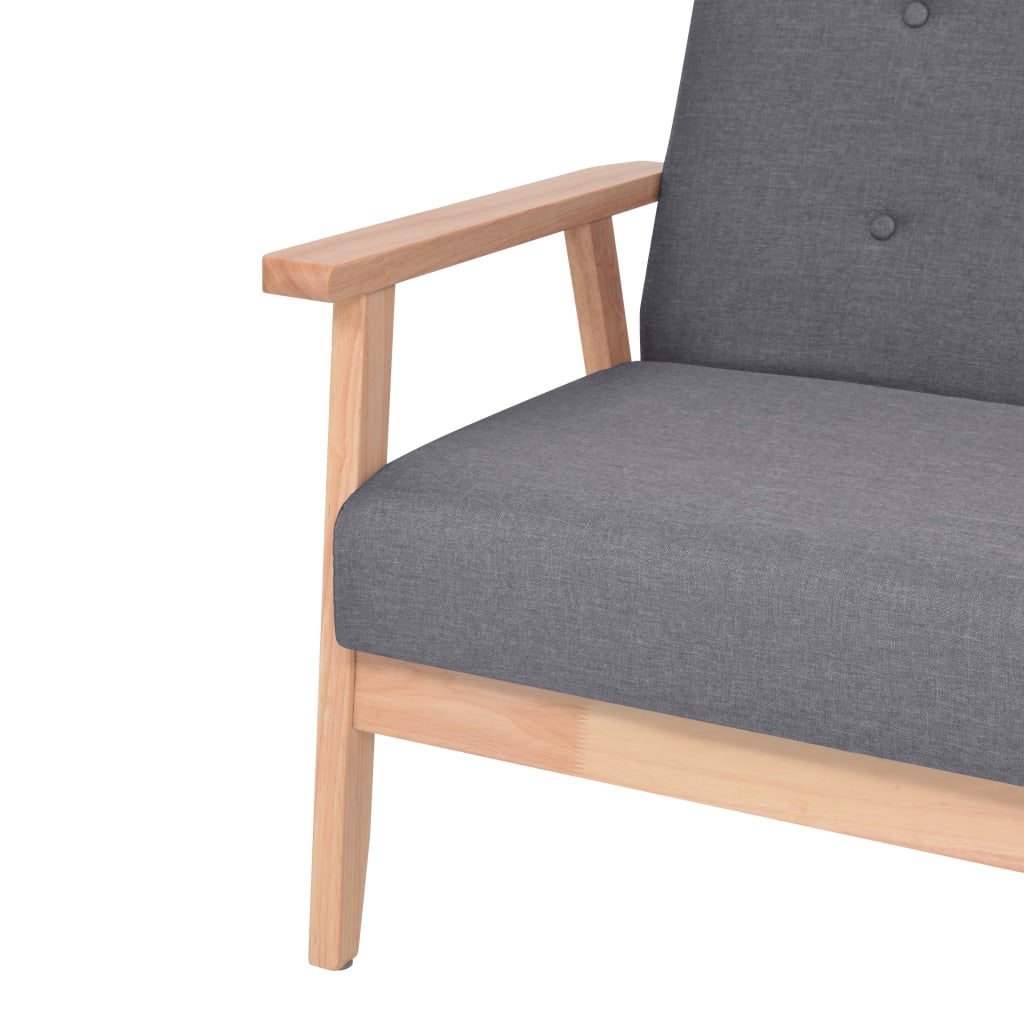 Ensemble de canapés 2 pcs Tissu Gris foncé - XIOS
