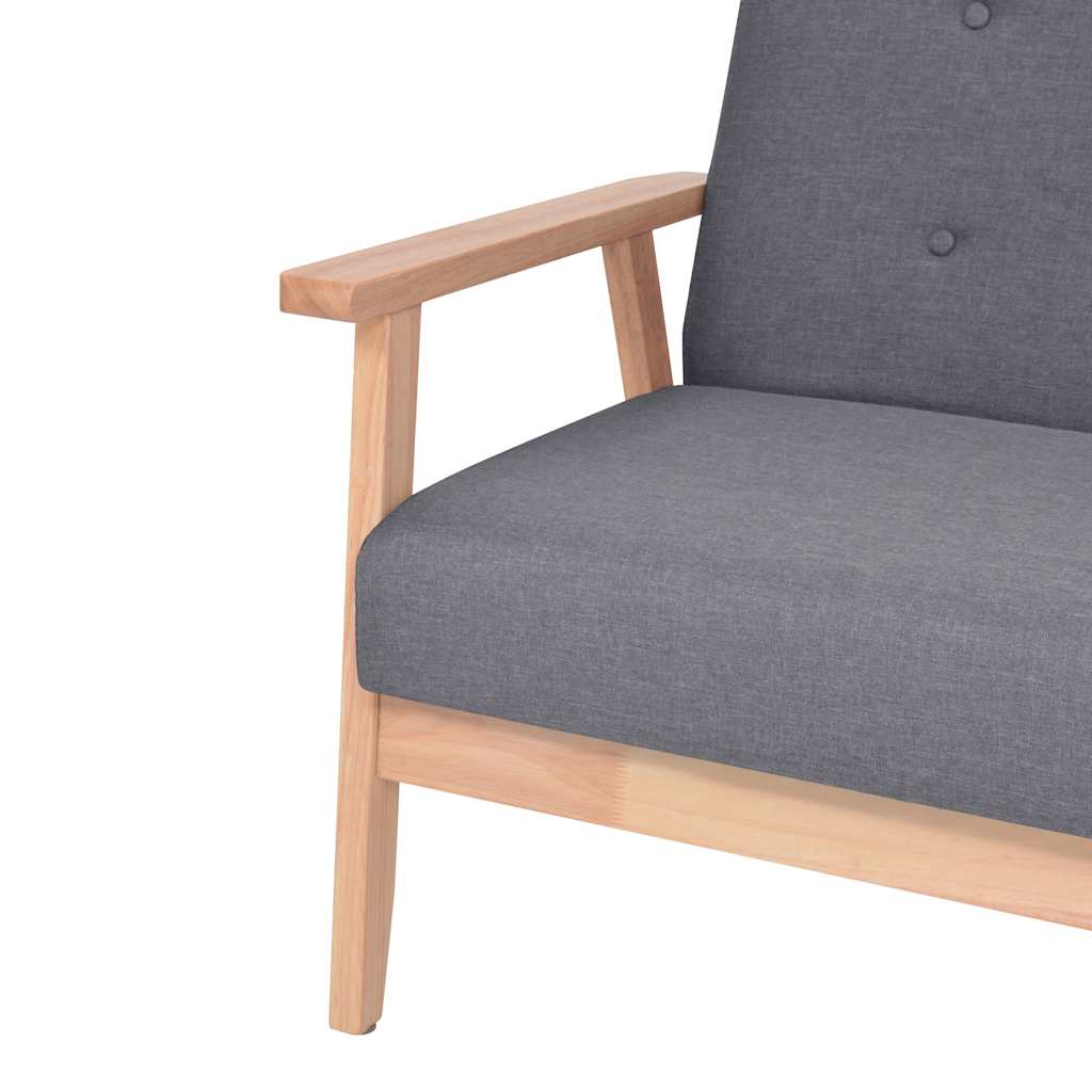 Jeu de canapé 2 pcs Tissu Gris foncé - XIOS