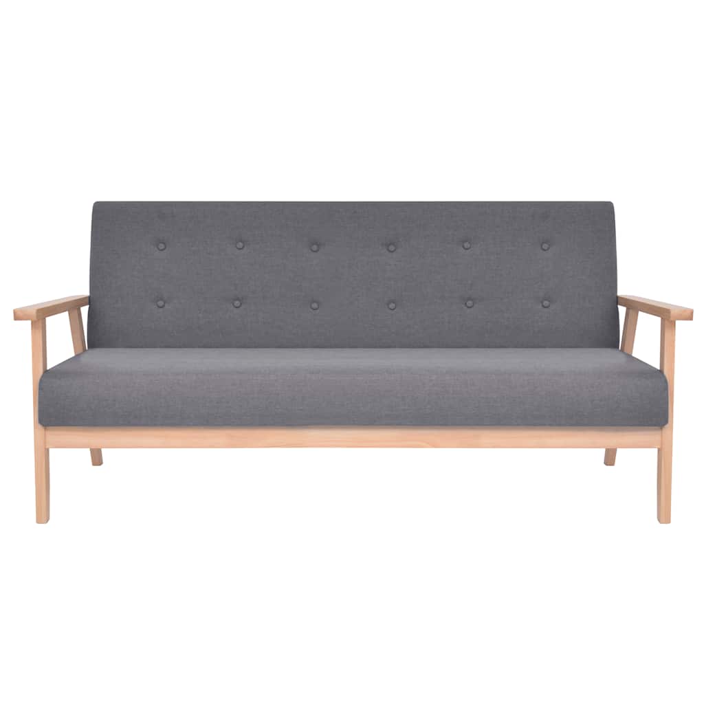 Ensemble de canapés 2 pcs Tissu Gris foncé - XIOS