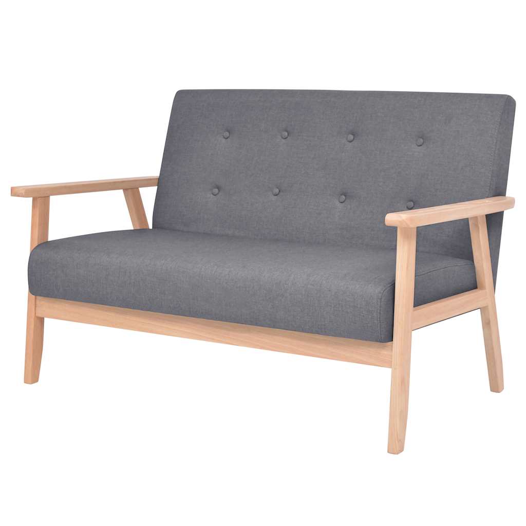Ensemble de canapés 2 pcs Tissu Gris foncé - XIOS