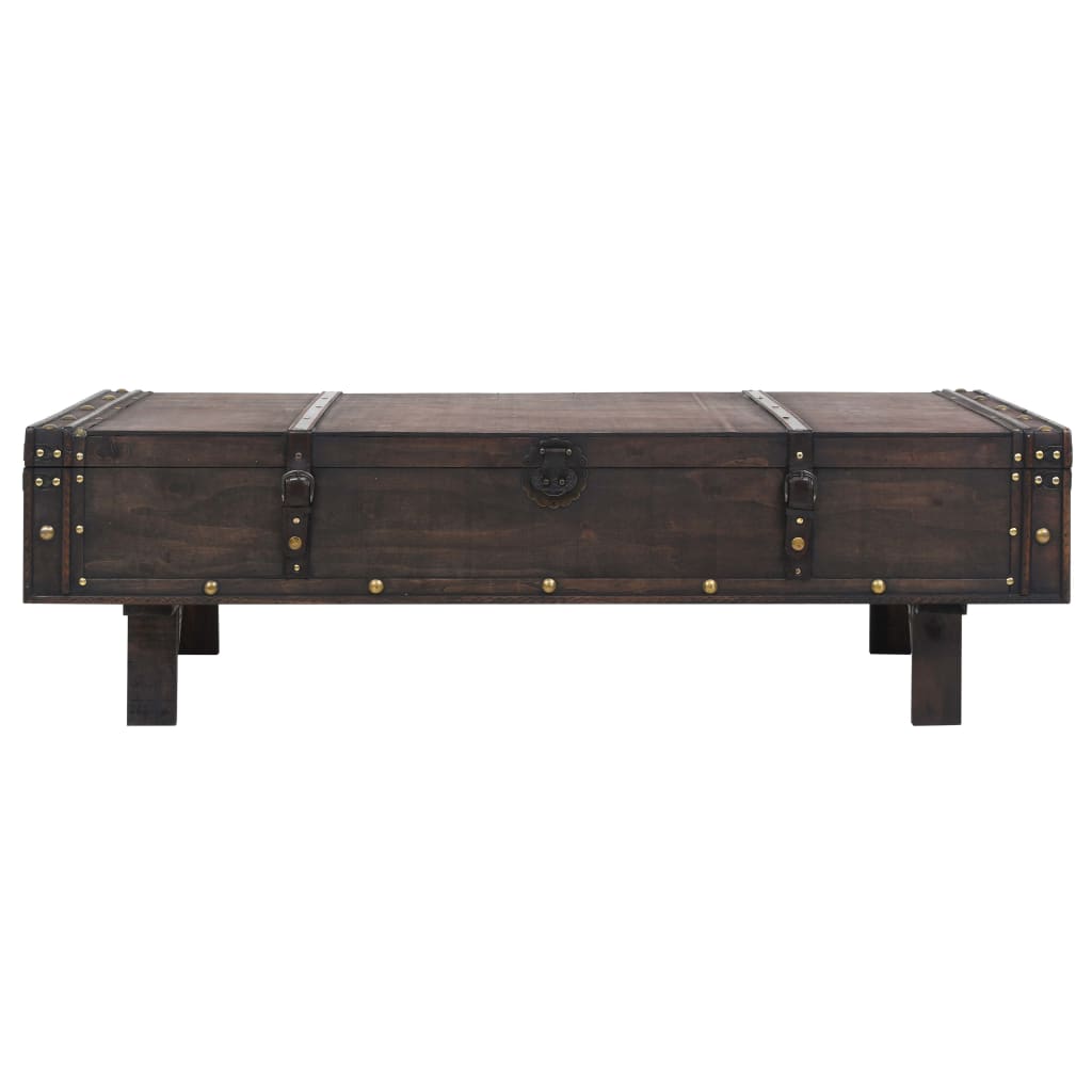 Table basse contreplaqué style vintage 120x55x35 cm - XIOS