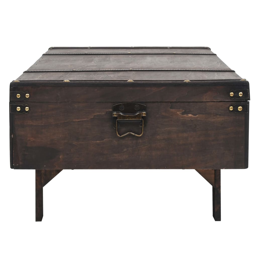 Table basse contreplaqué style vintage 120x55x35 cm - XIOS