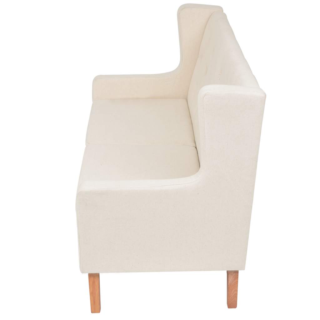 Ensemble de canapés 2 pcs tissu blanc crème - XIOS