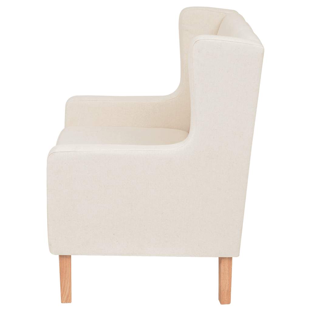 Ensemble de canapés 2 pcs tissu blanc crème - XIOS