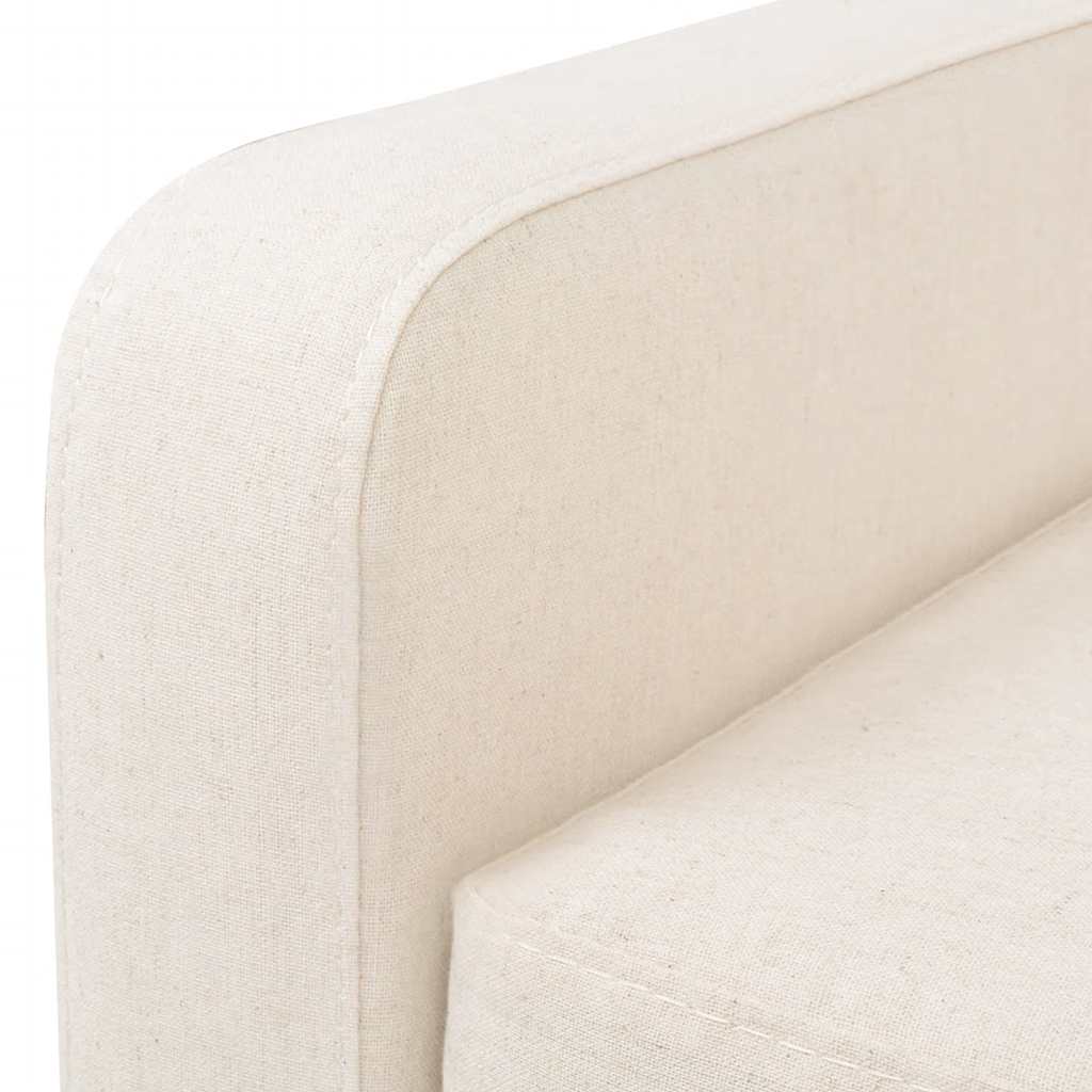 Ensemble de canapés 2 pcs tissu blanc crème - XIOS