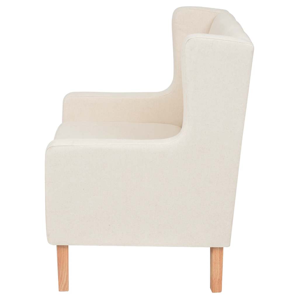 Ensemble de canapés 2 pcs tissu blanc crème - XIOS