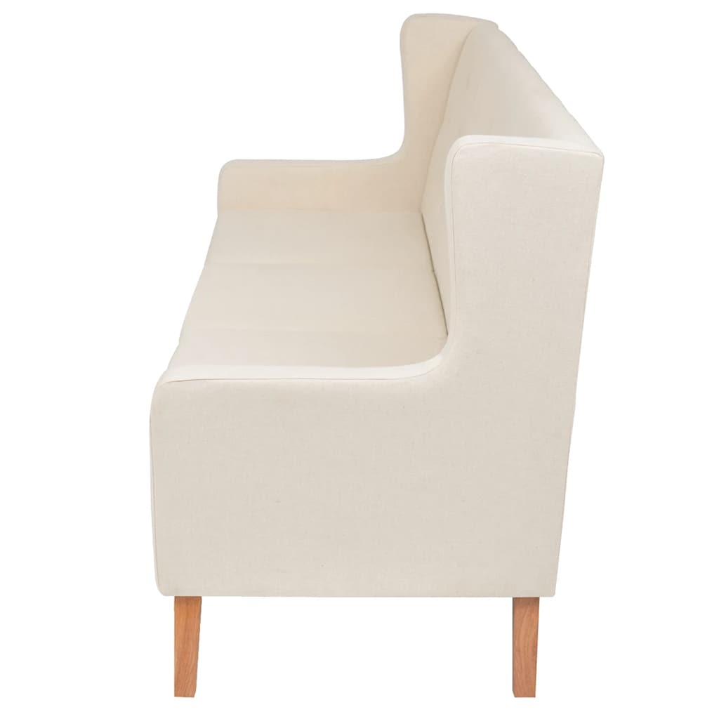Ensemble de canapés 2 pcs tissu blanc crème - XIOS